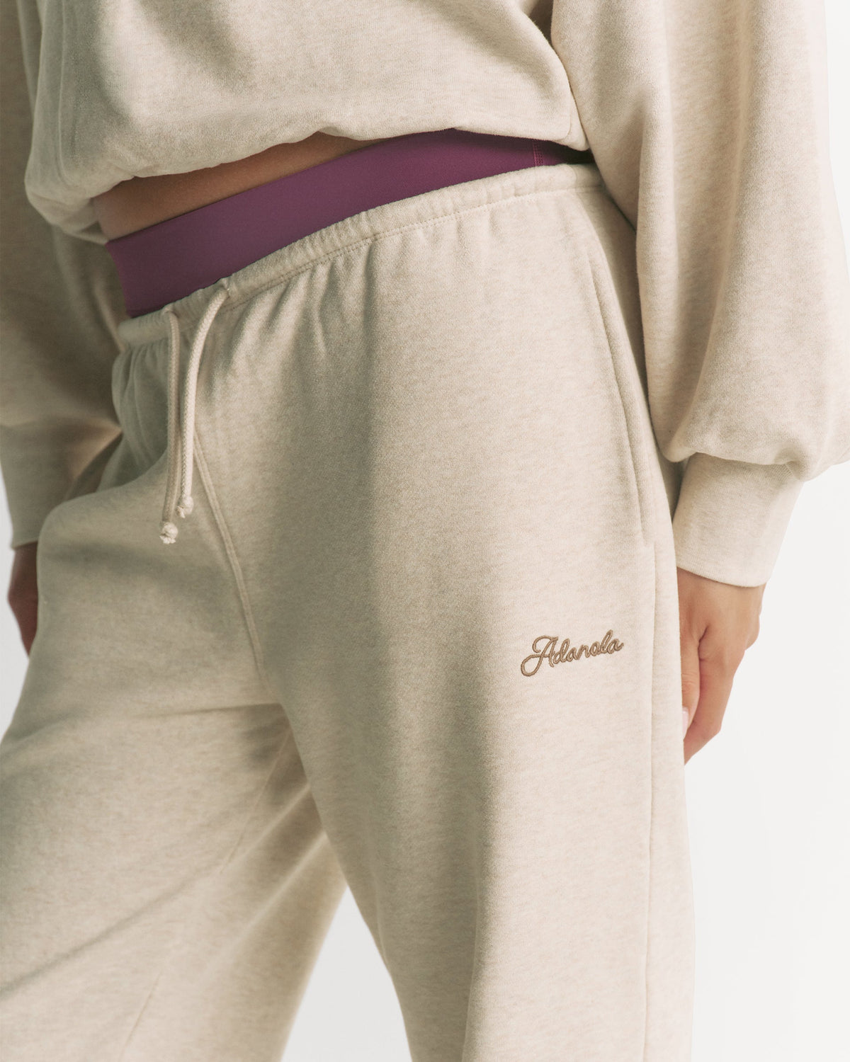 Studio Loose Fit Sweatpants - Oatmeal Marl