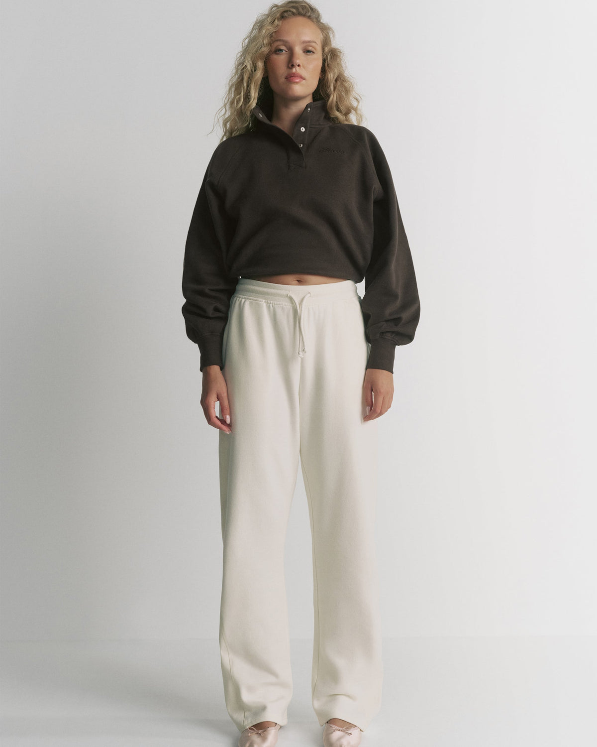 Studio Straight Leg Sweatpants - Marshmallow White