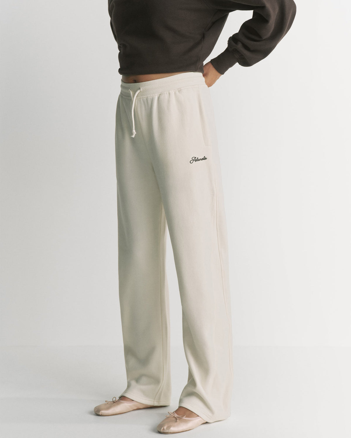 Studio Straight Leg Sweatpants - Marshmallow White