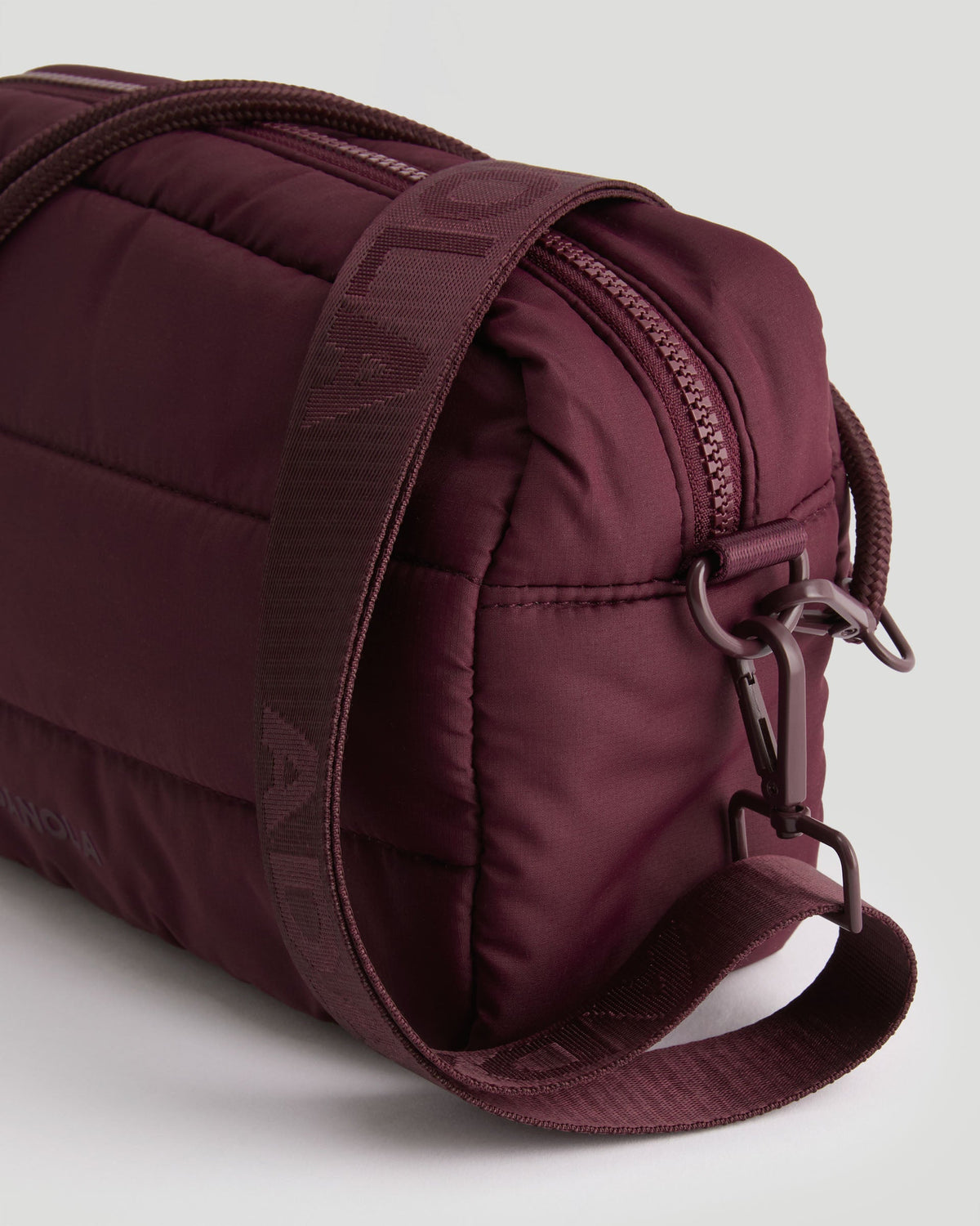 Branded Multi-Strap Bag - Damson