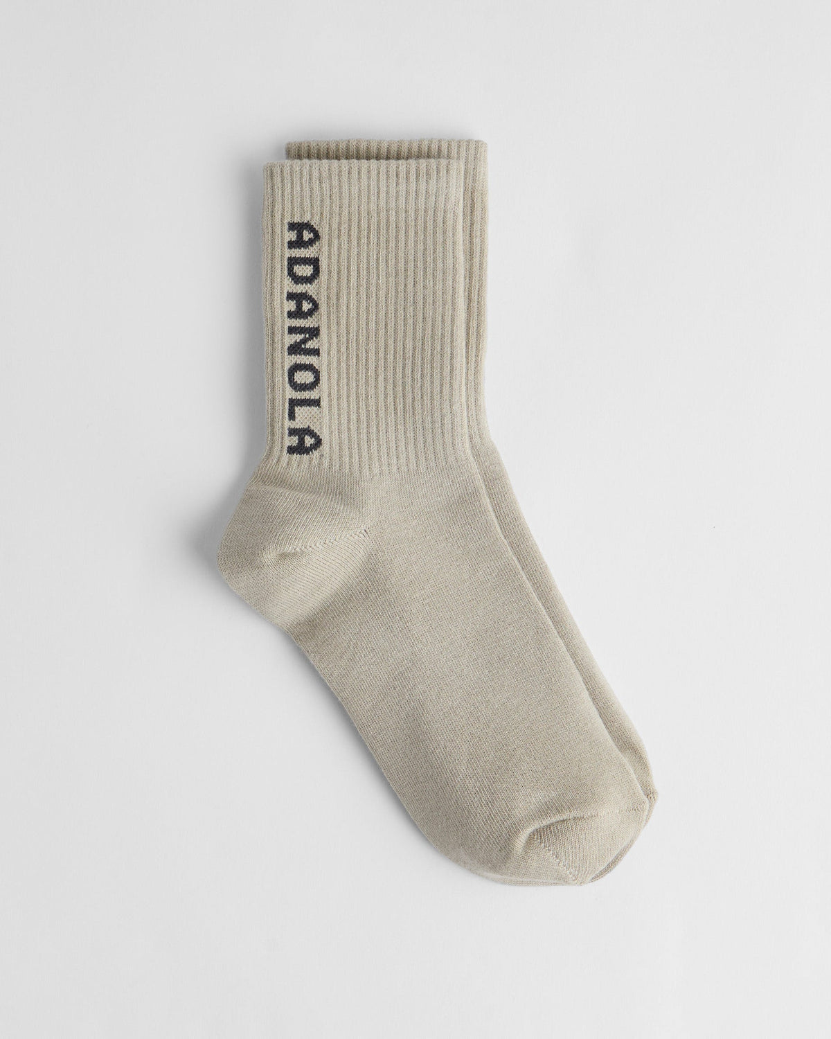 2 Pack Socks - White/Taupe