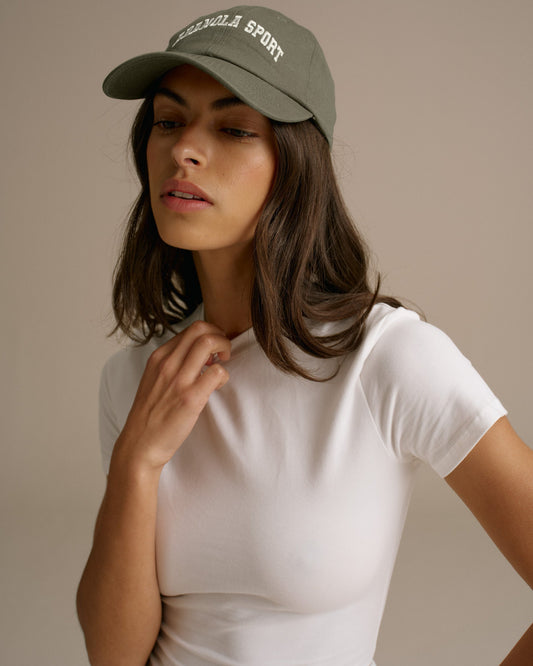 Embroidered Cap - Olive Green