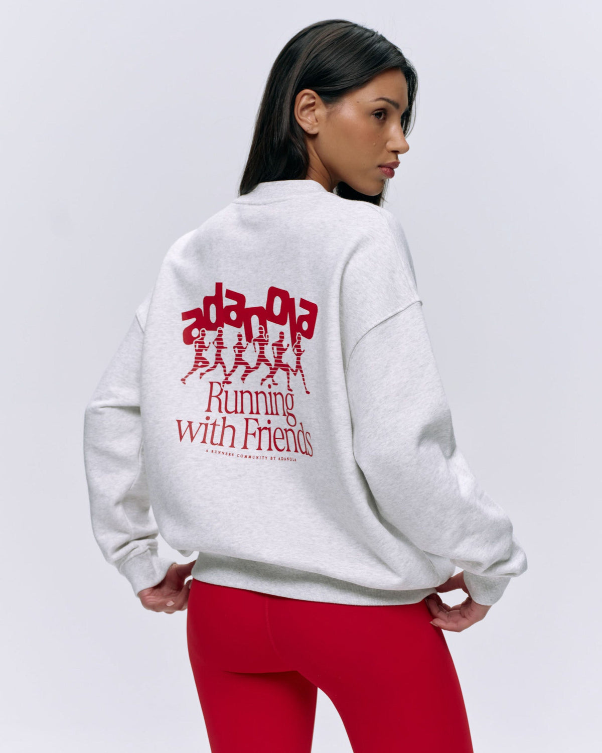 Oversized Sweatshirt - Light Grey Melange