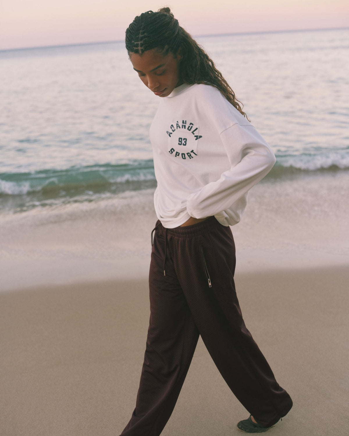 Oversized Long Sleeve T-shirt - Marshmallow White