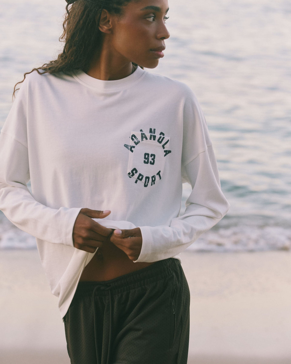 Oversized Long Sleeve T-shirt - Marshmallow White