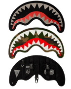 VELCRO SHARK - 3 INTERCHANGEABLE SHARKS BACKPACK (DLXV)