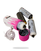 WYNWOOD WALLS COLLAB WATER BOTTLE OR SPRAYCAN HOLDER (WHT/PNK)