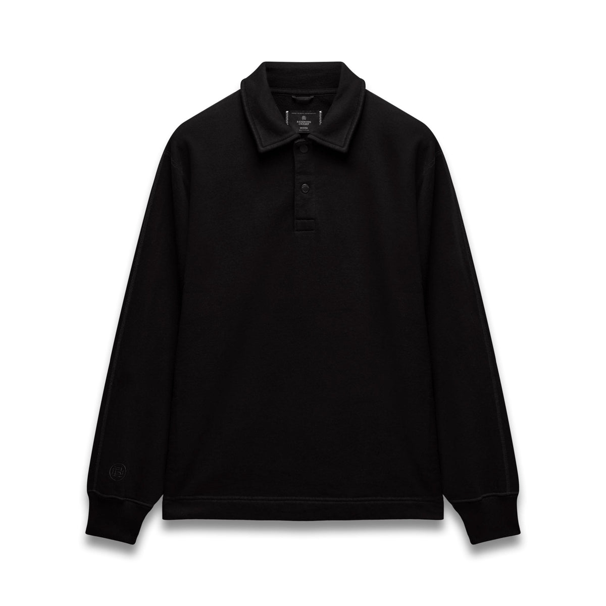 Kyoto Black Midweight Terry Rugby Standard Sweater