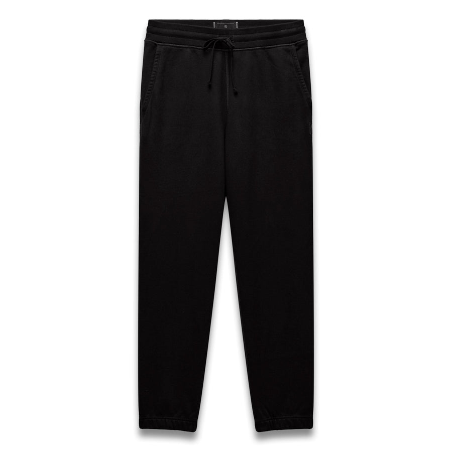 Kyoto Black Midweight Terry Standard Sweatpant