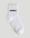 2 Pack Mid Length Socks - White/Black