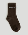 2 Pack Socks - Chocolate Brown/Light Grey Melange