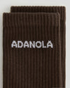 2 Pack Socks - Chocolate Brown/Light Grey Melange
