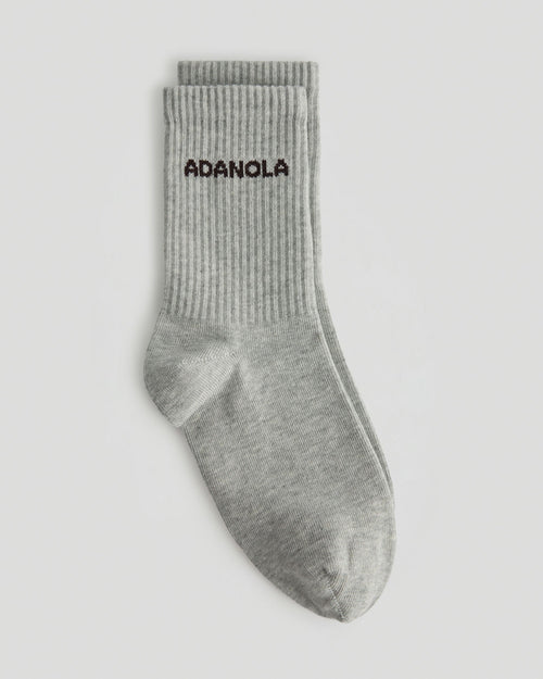 2 Pack Socks - Chocolate Brown/Light Grey Melange