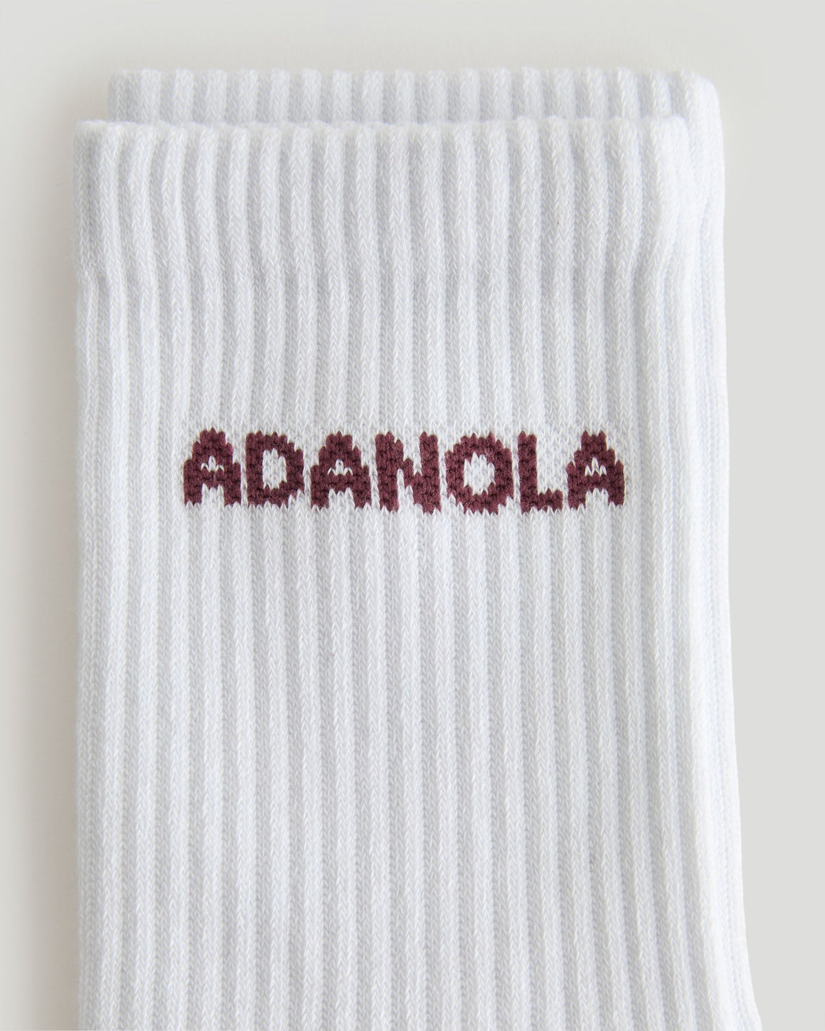 3 Pack Multi Branding Socks - Damson/White