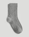 2 Pack Lightweight Socks - White/Grey Melange
