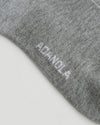2 Pack Lightweight Socks - White/Grey Melange