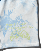 TIE DYE KNIT SHORTS (BLUE)