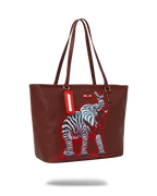 ZEBRA ELEPHANT RON ENGLISH COLLAB TOTE