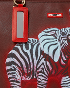 ZEBRA ELEPHANT RON ENGLISH COLLAB TOTE