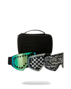 THE STREET MOUNTAIN SKI GOGGLES (INTERCHANGEABLE 3 LENSES)