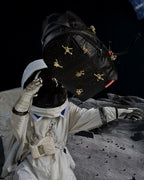 THE LOST IN SPACE BACKPACK (10 3D GOLD METAL ASTRONAUTS)