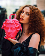 THE MET CANOVA MEDUSA HANDBAG (PINK)