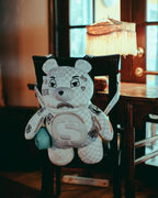 SPLIT THE CHECK (PEARL) MONEYBEAR TEDDYBEAR BACKPACK