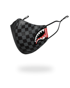 SHARKS IN PARIS (GRAY) VEGAN LEATHER FACE MASK