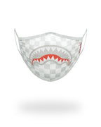 SHARKS IN PARIS (WHITE) FORM-FITTING MASK