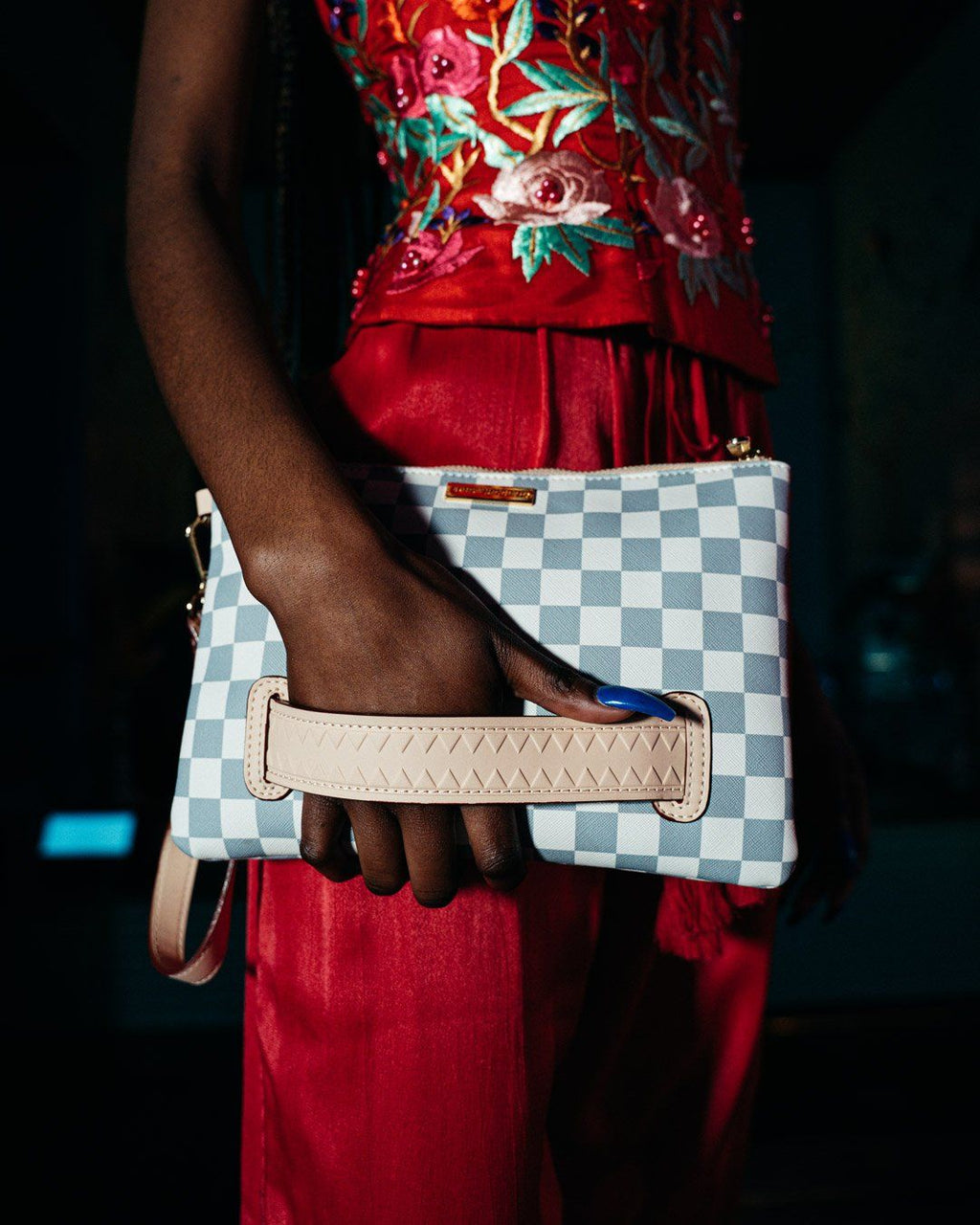 ROSE ALL DAY LA PALAIS CROSSOVER CLUTCH