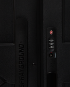 REALITY CHECK SHARKITECTURE FULL-SIZE JETBLACK LUGGAGE (GUNMETAL HARDWARE)