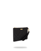 NOIR QUILT GOLD CHAIN SHARK CROSSOVER CLUTCH