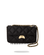 NOIR QUILT GOLD CHAIN SHARK HANDBAG