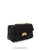 NOIR QUILT GOLD CHAIN SHARK HANDBAG