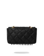 NOIR QUILT GOLD CHAIN SHARK HANDBAG