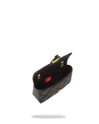 NOIR QUILT GOLD CHAIN SHARK HANDBAG