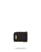 NOIR QUILT GOLD CHAIN SHARK WALLET