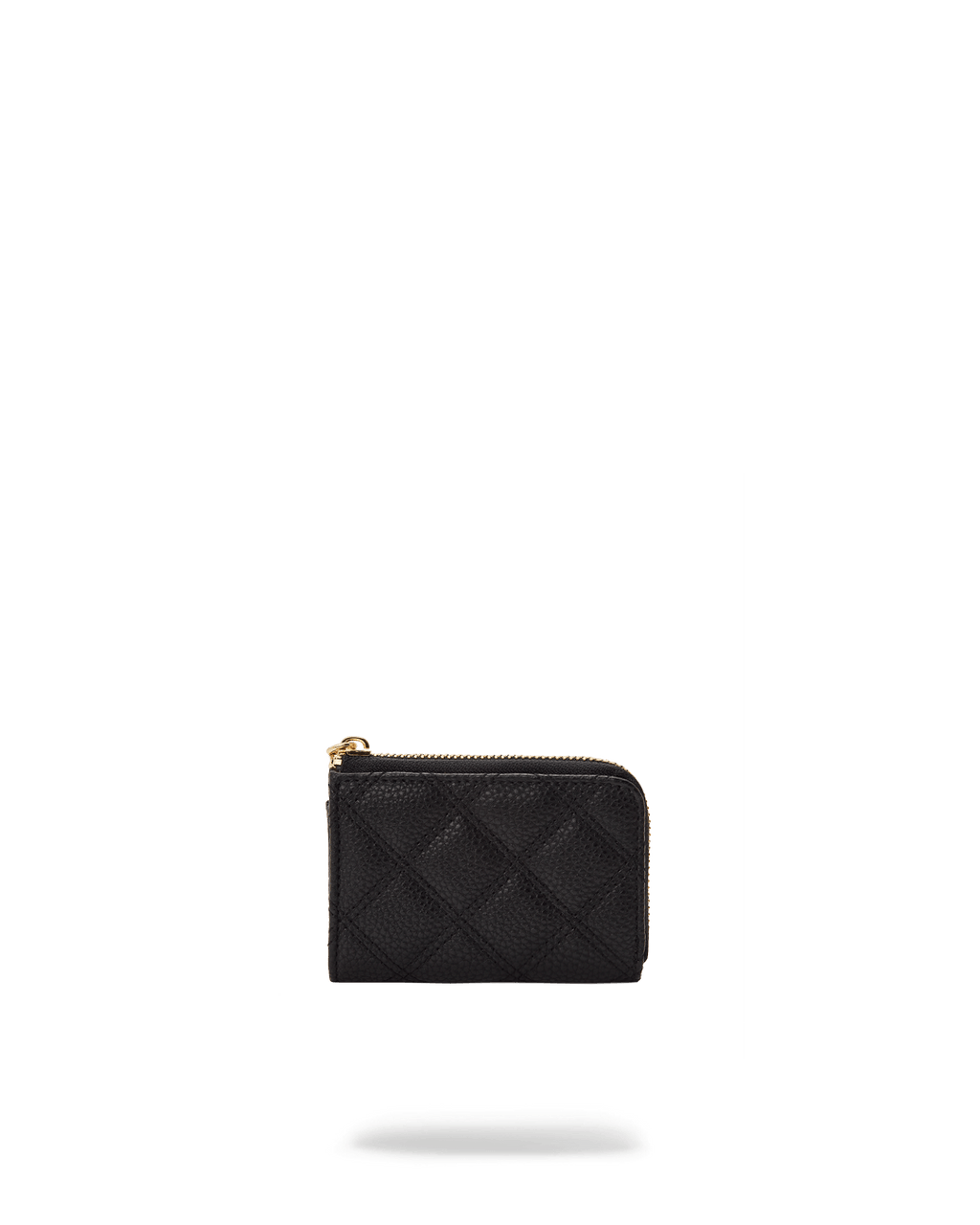 NOIR QUILT GOLD CHAIN SHARK WALLET