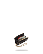 NOIR QUILT GOLD CHAIN SHARK WALLET