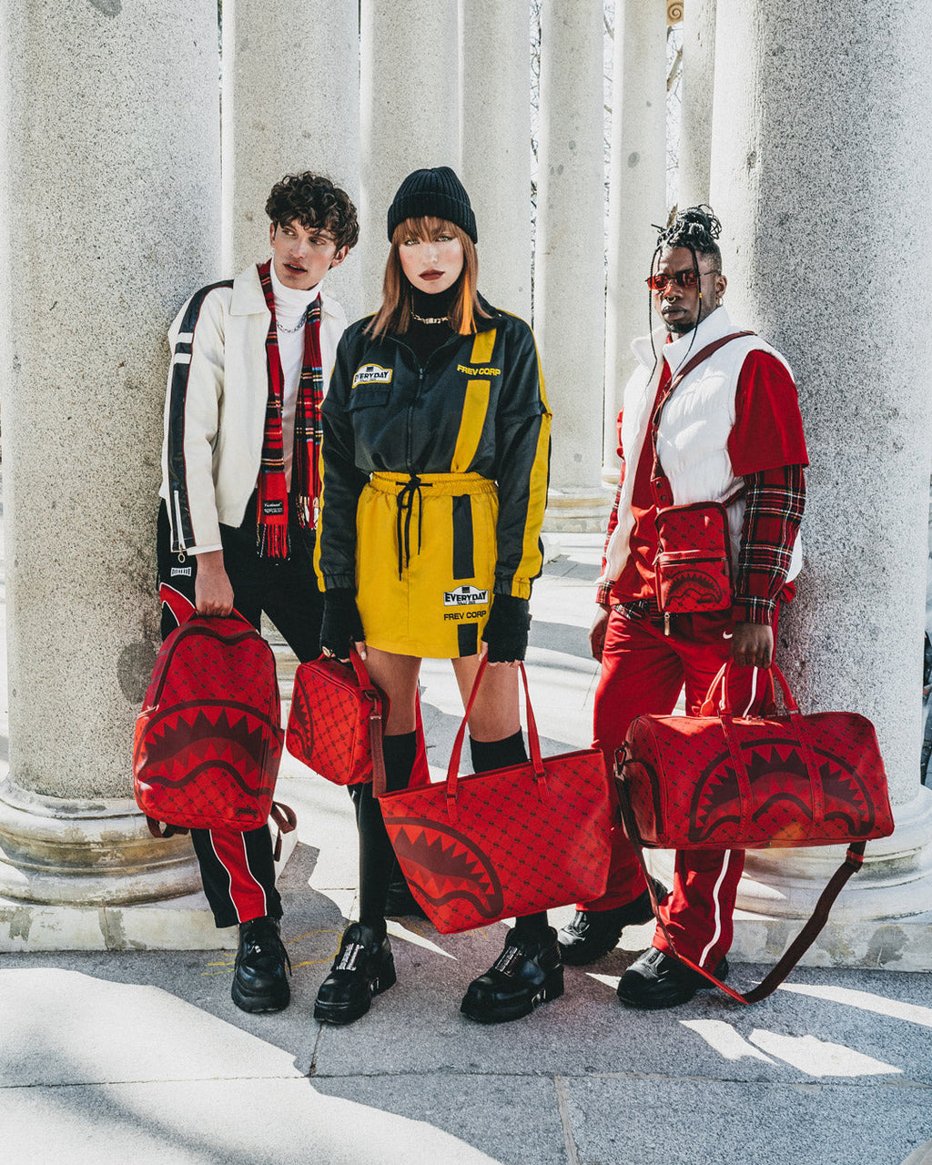MONEY PATTERN BRICK BACKPACK (DLXV)