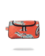 MONEY CAMO (RED) TOILETRY BAG
