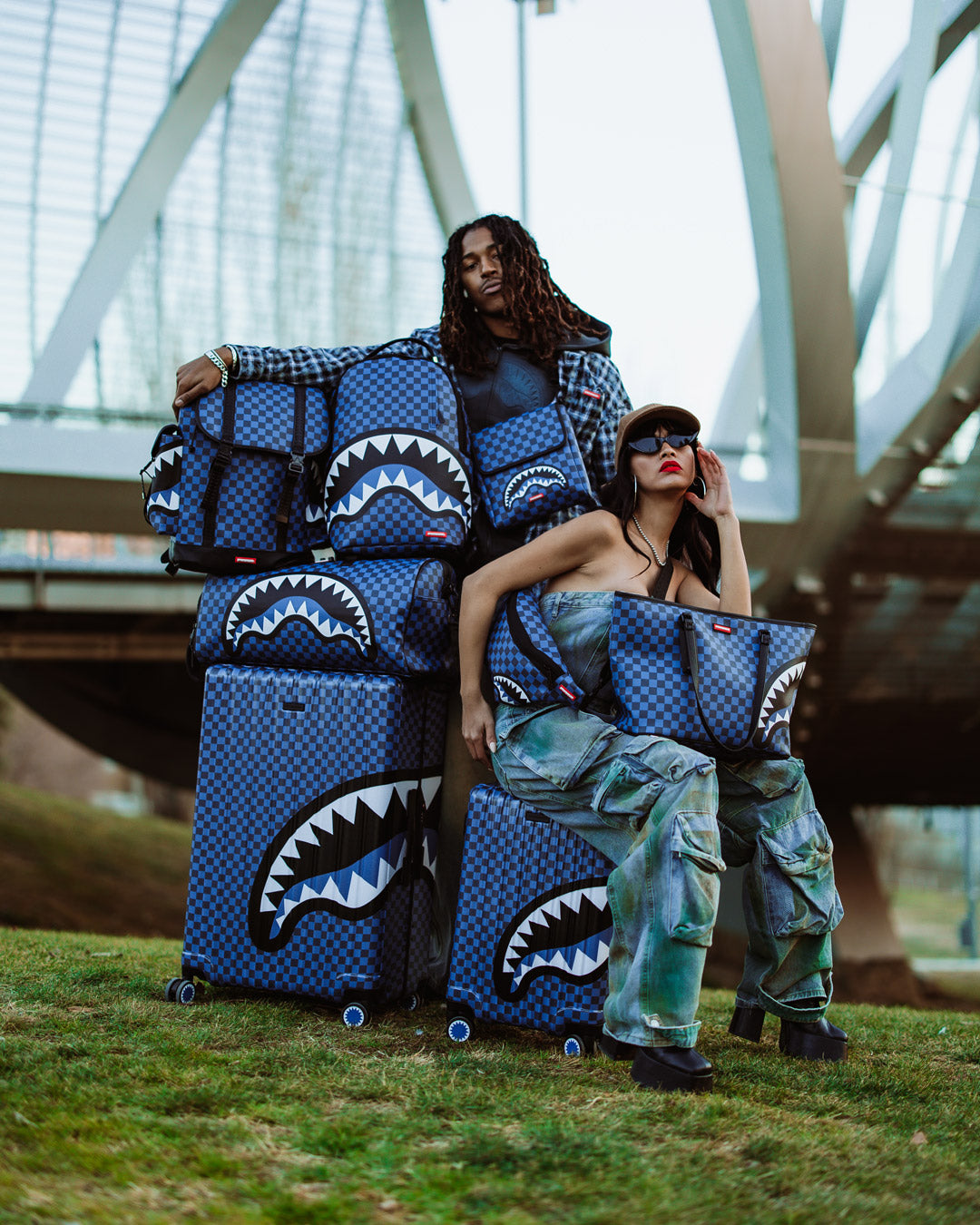 MIDNIGHT MAGIC SHARKS IN PARIS DUFFLE