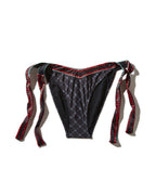 MIDNIGHT MONEY PATTERN BIKINI BOTTOM