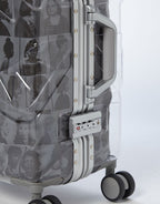 LAQUAN SMITH EMBOSSED CLEAR 3M CARRY-ON