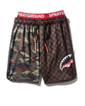 KIDS CHECKS & CAMO SWIM TRUNKS