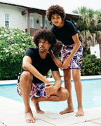 KIDS SPLIT CAMO SWIM TRUNKS