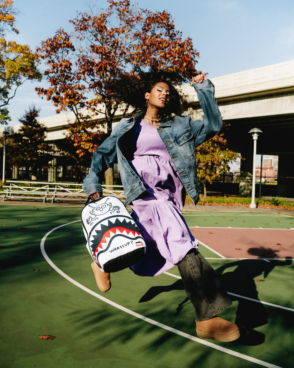 KEITH HARING WHASSUP ALIEN DLX BACKPACK