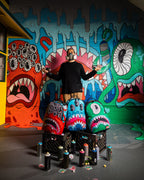 JORGE RODRIGUEZ THE ARTIST COLLAB DRIPS SHARKS BACKPACK
