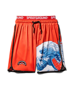 JAPAN WAVE CORTO SWIM TRUNKS (RED)