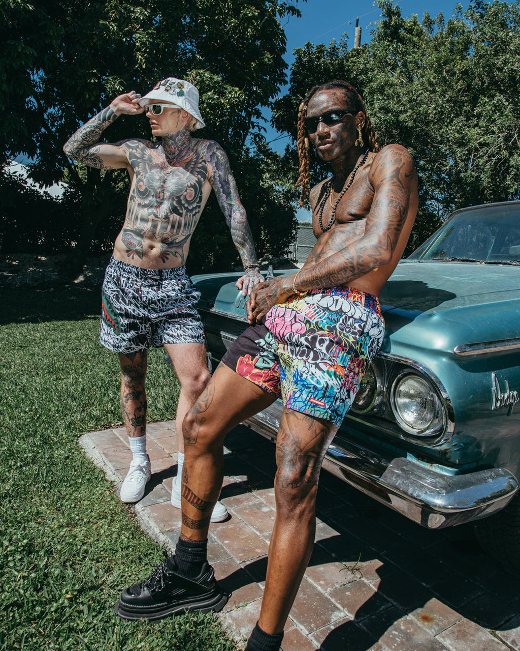 HALF GRAFF SHOTO SWIM TRUNKS